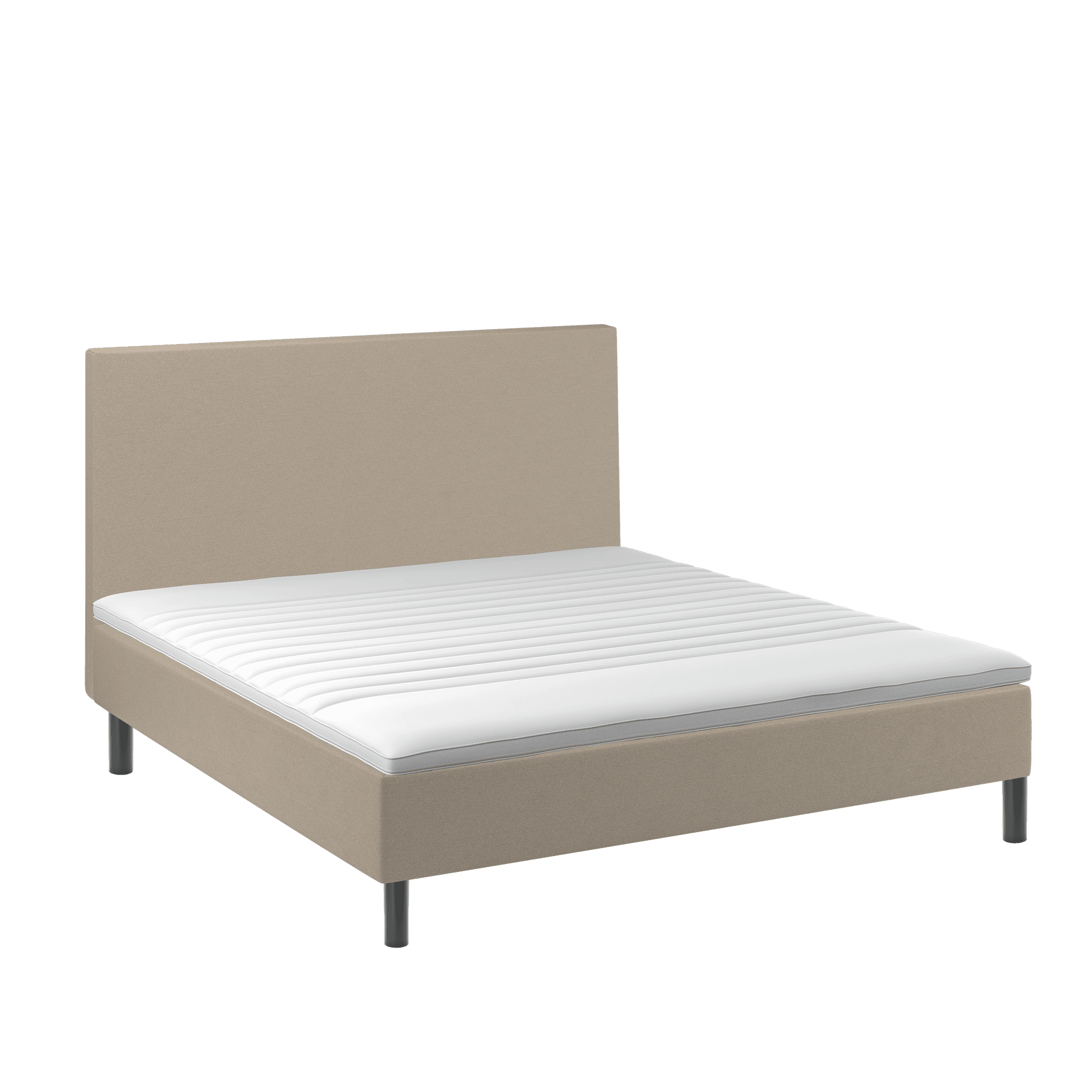 BOBOhome Tidur boxmadrass, helöverdrag, inkl. bäddmadrass och sänggavel - 180x200 sandfärgad Fast (80-100 kg) Ekstra fast BOBOhome Tidur boxmadrass, helöverdrag, inkl. bäddmadrass och sänggavel - 180x200 sandfärgad Fast (80-100 kg) Ekstra fast