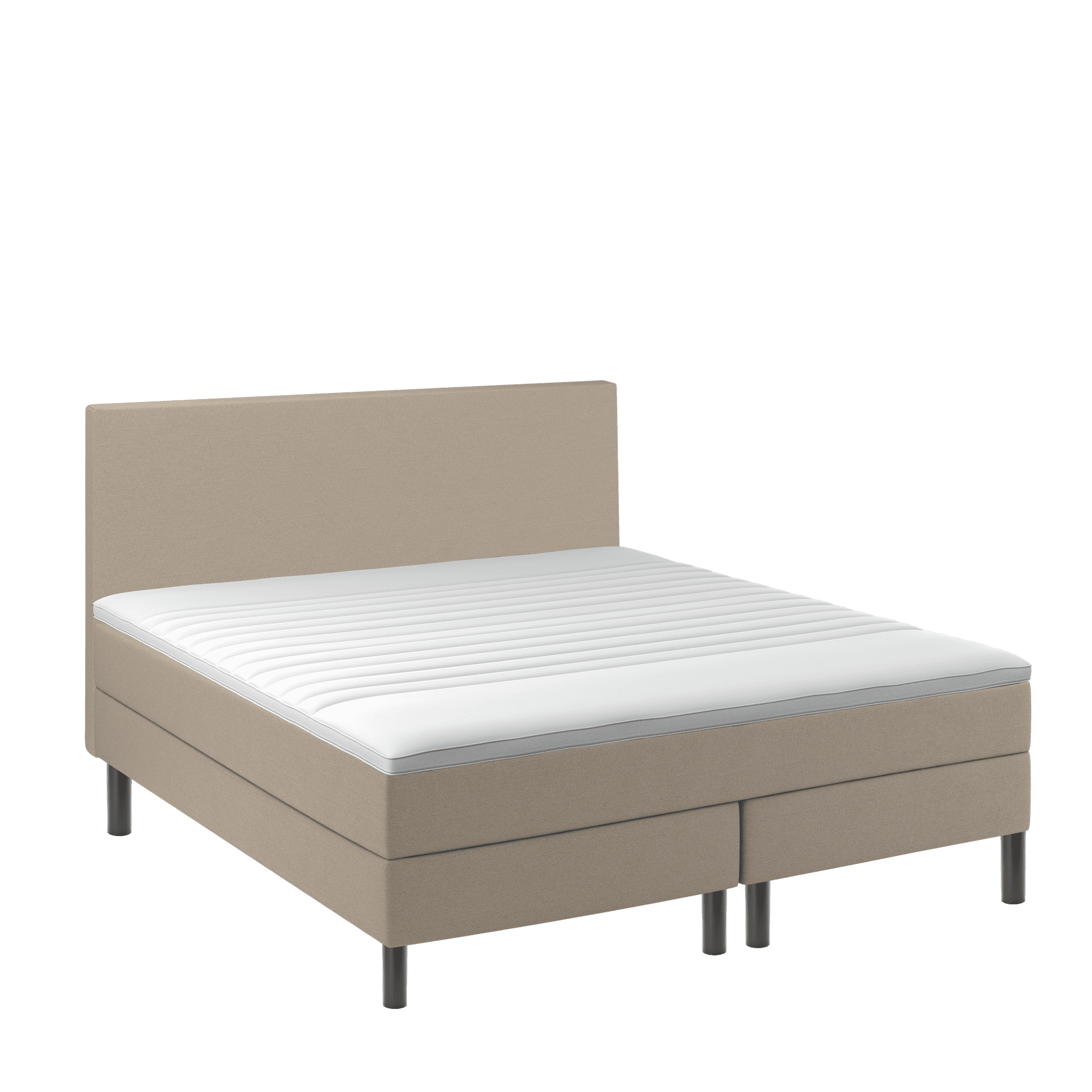 BOBOhome Tidur+ kontinentalsäng inkl. bäddmadrass och sänggavel, 180x200 - sandfärgad Fast (80-100 kg) Ekstra fast BOBOhome Tidur+ kontinentalsäng inkl. bäddmadrass och sänggavel, 180x200 - sandfärgad Fast (80-100 kg) Ekstra fast